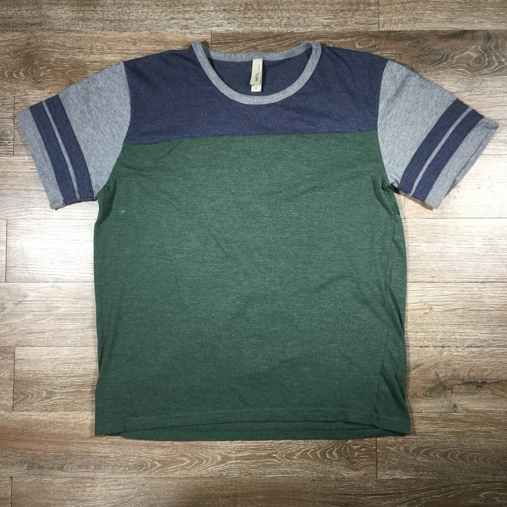 MTL Apparel Men's Medium Multicolor Multipanel Colorblock Tshirt
